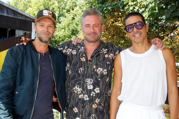Entertainment Bilder des Tages Ingo Pohlmann, Sasha und Jorge Gonzalez beim Benefiz Fussballspiel Kicken mit Herz zugunsten der Kinder Herzstation der Universitätsklinik Eppendorf am 4.09.2022 in Hamburg Kicken mit Herz 2022 Benefiz Fussballspiel in Hamburg
