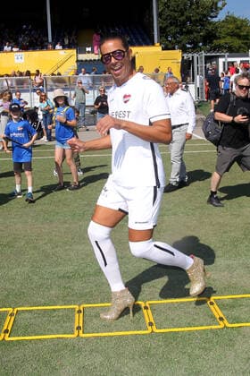 Jorge Gonzalez beim Benefiz Fussballspiel Kicken mit Herz zugunsten der Kinder Herzstation der Universitätsklinik Eppendorf am 4.09.2022 in Hamburg Kicken mit Herz 2022 Benefiz Fussballspiel in Hamburg