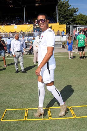 Jorge Gonzalez beim Benefiz Fussballspiel Kicken mit Herz zugunsten der Kinder Herzstation der Universitätsklinik Eppendorf am 4.09.2022 in Hamburg Kicken mit Herz 2022 Benefiz Fussballspiel in Hamburg