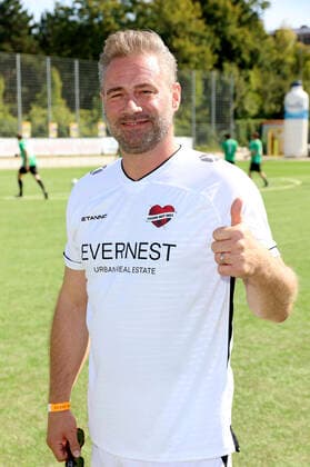 Sasha beim Benefiz-Fußballspiel Kicken mit Herz 2022 zu Gunsten des Herzzentrums des UKE im Stadium des SC Victoria. Hamburg, 04.09.2022