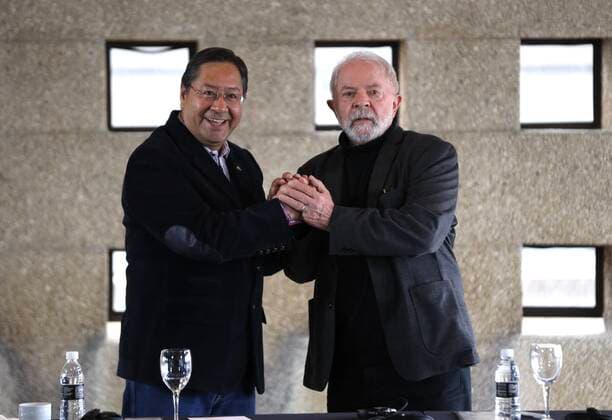News Themen der Woche KW36 News Bilder des Tages September 5, 2022, USA: Former president Luiz InoÂ¡cio Lula da Silva and the candidate for president of the Workers Party during a meeting with the president of Bolivia LuoÂ­s Arce in a hotel in the central region of SoÂ£o Paulo this Monday, 05. The candidate for governor of SoÂ£o Paulo Fernando Haddad known at the event and former Minister Celso Amorim. USA - ZUMAc233 20220905_zsp_c233_009 Copyright: xVanessaxCarvalhox