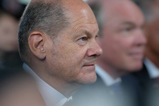 Empfang der Preistraeger des 57. Bundeswettbewerbs Jugend forscht durch den Bundeskanzler und die Bundesbildungsministerin Aktuell, 06.09.2022, Berlin, Bundeskanzler Olaf Scholz im Portrait beim Empfang der Preistraegerinnen und Preistraeger fuer den 57. Bundeswettbewerb Jugend forscht im Bundeskanzleramt Berlin Berlin Deutschland