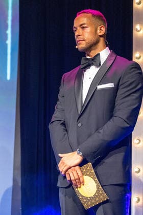 20220904 HERQUL GERMAN BOXING AWARDS BERLIN, GERMANY - SEPTEMBER 4 2022 : Andrej Mangold at - HERQUL GERMAN BOXING AWARDS on September 4, 2022 in Berlin, . Berlin Berlin Germany