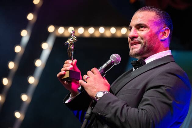 20220904 HERQUL GERMAN BOXING AWARDS BERLIN, GERMANY - SEPTEMBER 4 2022 : Mahmoud Charr at - HERQUL GERMAN BOXING AWARDS on September 4, 2022 in Berlin, . Berlin Berlin Germany
