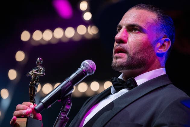 20220904 HERQUL GERMAN BOXING AWARDS BERLIN, GERMANY - SEPTEMBER 4 2022 : Mahmoud Charr at - HERQUL GERMAN BOXING AWARDS on September 4, 2022 in Berlin, . Berlin Berlin Germany
