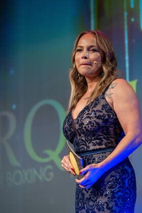 20220904 HERQUL GERMAN BOXING AWARDS BERLIN, GERMANY - SEPTEMBER 4 2022 : Regina Halmich at - HERQUL GERMAN BOXING AWARDS on September 4, 2022 in Berlin, . Berlin Berlin Germany