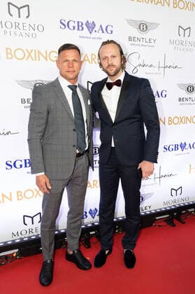 20220904 HERQUL GERMAN BOXING AWARDS BERLIN, GERMANY - SEPTEMBER 4 2022 : Istvan Szili, Benedikt Poelchau at - HERQUL GERMAN BOXING AWARDS on September 4, 2022 in Berlin, . Berlin Berlin Germany