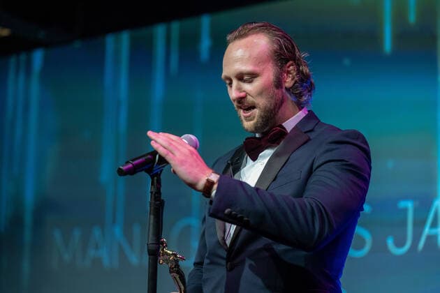 20220904 HERQUL GERMAN BOXING AWARDS BERLIN, GERMANY - SEPTEMBER 4 2022 : Benedikt Poelchau at - HERQUL GERMAN BOXING AWARDS on September 4, 2022 in Berlin, . Berlin Berlin Germany