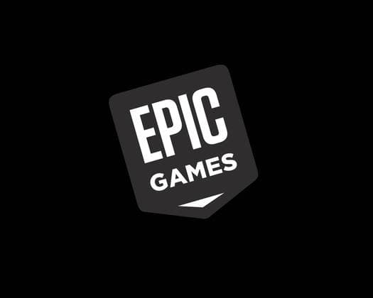  Epic Games, gedrehtes Logo, Schwarzer Hintergrund *** Epic games, Twisted Logo, Schwarzer Background Copyright: imageBROKER/LogoxFactory iblmwf08374924.jpg