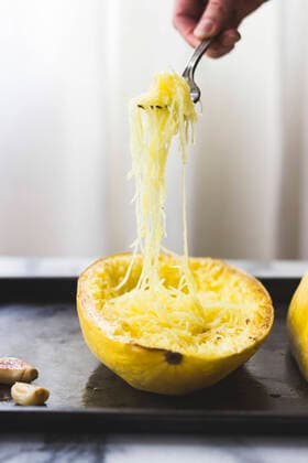 Spaghetti Squash on a baking tray Copyright: xAlannaxTaylor-Tobinx 12AT0215_100