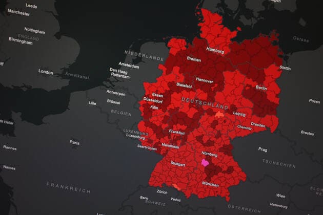 Dashboard des RKI, die 7-Tage-Inzidenz liegt nun bei 223,1 7-Tage-Inzidenz, Dashboard des RKI auf einem Monitor am 08.09.2022 in Siegen Deutschland.