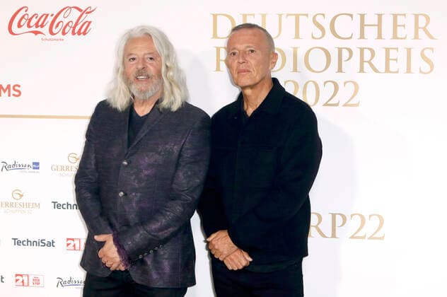 Roland Orzabal und Curt Smith von Tears for Fears bei der Verleihung des Deutschen Radiopreises 2022 im Schuppen 52. Hamburg, 08.09.2022