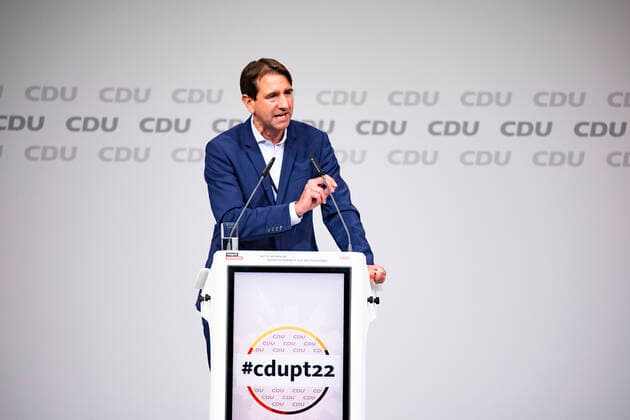 Andreas Jung beim 35. CDU Parteitag in Hannover am 9. September 2022. 35. CDU Parteitag in Hannover *** Andreas Jung at the 35 CDU Party Congress in Hanover on September 9, 2022 35 CDU Party Congress in Hanover