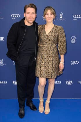 Hanno Koffler und Mia Maariel Meyer bei der Verleihung des Deutschen Schauspielpreises 2022 im Restaurant Spindler & Klatt. Berlin, 09.09.2022