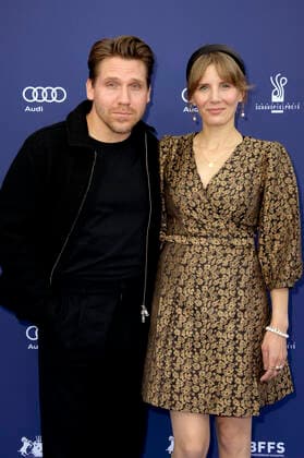 Hanno Koffler und Mia Maariel Meyer bei der Verleihung des Deutschen Schauspielpreises 2022 im Restaurant Spindler & Klatt. Berlin, 09.09.2022