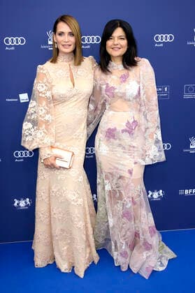 Anja Kling und Jasmin Tabatabai bei der Verleihung des Deutschen Schauspielpreises 2022 im Restaurant Spindler & Klatt. Berlin, 09.09.2022