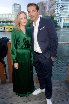 Denise Zich und Andreas Elsholz bei der Verleihung des Deutschen Schauspielpreises 2022 im Restaurant Spindler & Klatt. Berlin, 09.09.2022