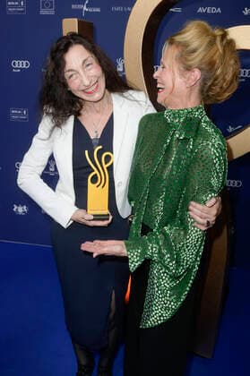 Isabella Vertes-Schütter und Leslie Malton bei der Verleihung des Deutschen Schauspielpreises 2022 im Restaurant Spindler & Klatt. Berlin, 09.09.2022