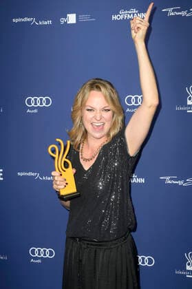 Lisa Wagner bei der Verleihung des Deutschen Schauspielpreises 2022 im Restaurant Spindler & Klatt. Berlin, 09.09.2022