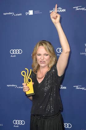Lisa Wagner bei der Verleihung des Deutschen Schauspielpreises 2022 im Restaurant Spindler & Klatt. Berlin, 09.09.2022