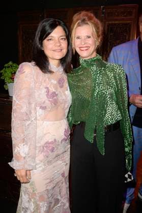 Jasmin Tabatabai und Leslie Malton bei der Verleihung des Deutschen Schauspielpreises 2022 im Restaurant Spindler & Klatt. Berlin, 09.09.2022