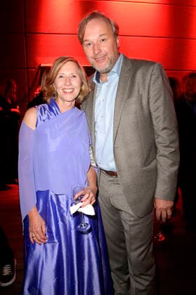 Petra Zieser und Stephan Grossmann bei der Verleihung des Deutschen Schauspielpreises 2022 im Restaurant Spindler & Klatt. Berlin, 09.09.2022