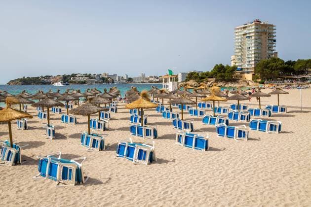 Strand Playa Porto Novo, Palmanova, Mallorca, Spanien, Europa Copyright: imageBROKER/MarcxRasmus ibxmra08391842.jpg