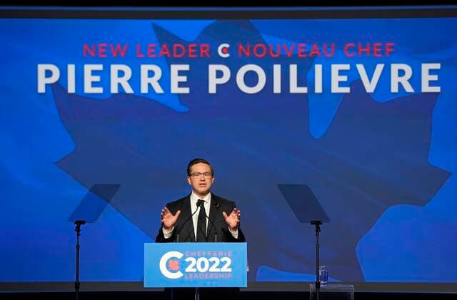 September 10, 2022, Ottawa, ON, CANADA: Newly elected Conservative Leader Pierre Poilievre speaks at the Conservative Party of Canada leadership vote, in Ottawa, Saturday, Sept. 10, 2022. Ottawa CANADA  - ZUMAc35_ 20220910_zaf_c35_214 Copyright: xAdrianxWyldx