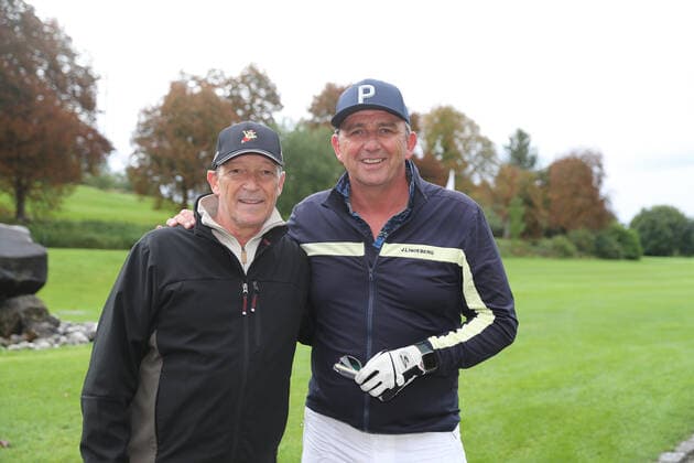 28. Tabaluga Golf Cup Michael Roll und Hans Sigl, Tutzing Bayern Deutschland Golfplatz Tutzing