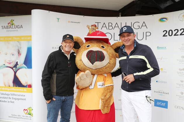 28. Tabaluga Golf Cup Michael Roll, Bollie Bär und Hans Sigl, Tutzing Bayern Deutschland Golfplatz Tutzing