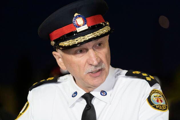 September 12, 2022, Mississauga, ON, CANADA: Toronto Police Chief James Ramer speaks to the media at the scene of a shooting in Mississauga, Ont., Monday, Sept. 12, 2022. Cst. Andrew Hong, of the Toronto Police Service, was fatally shot after two separate shootings left two dead and three injured in the Greater Toronto Area on Monday afternoon. Mississauga CANADA  - ZUMAc35_ 20220912_zaf_c35_186 Copyright: xArlynxMcadoreyx
