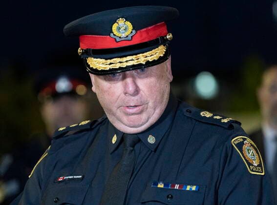 September 12, 2022, Mississauga, ON, CANADA: Halton Police Chief Stephen J. Tanner speaks to the media at the scene of a shooting in Mississauga, Ont., Monday, Sept. 12, 2022. Cst. Andrew Hong, of the Toronto Police Service, was fatally shot after two separate shootings left two dead and three injured in the Greater Toronto Area on Monday afternoon. Mississauga CANADA  - ZUMAc35_ 20220912_zaf_c35_188 Copyright: xArlynxMcadoreyx