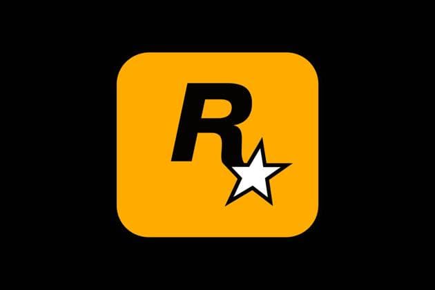  Rockstar Games, Logo, Schwarzer Hintergrund *** Rock Star games, Logo, Schwarzer Background Copyright: imageBROKER/LogoxFactory iblmwf08382739.jpg