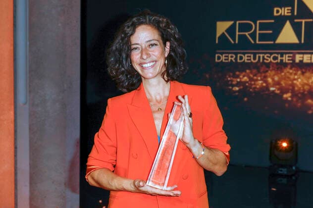 Friederike Weymar bei der Verleihung des Deutschen Fernsehpreises 2022 - Die Nacht der Kreativen im Studio Ehrenfeld. Köln, 13.09.2022