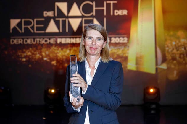 Petra Albert bei der Verleihung des Deutschen Fernsehpreises 2022 - Die Nacht der Kreativen im Studio Ehrenfeld. Köln, 13.09.2022