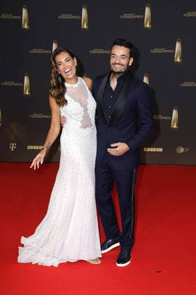 Jana Ina und Giovanni Zarrella bei der Deutscher Fernsehpreis Verleihung am 14.09.2022 in Koeln Deutscher Fernsehpreis Verleihung 2022 in Köln