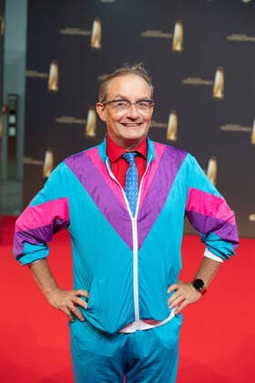 Wigald BONING, Comedian, Roter Teppich, Red Carpet Show, Ankunft, arrival, Verleihung des Deutschen Fernsehpreises, Der Deutsche Fernsehpreis 2022, Deutscher Fernsehpreis 2022 in Koeln, am 14.09.2022.