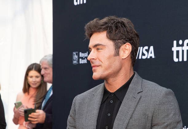 Zac Efron attends The Greatest Beer Run Ever Premiere during the 2022 Toronto International Film Festival at Roy Thomson Hall on September 13, 2022 in Toronto, Ontario. Photo: PICJER imageSPACE MediaPunch Copyright: ximageSPACEx
