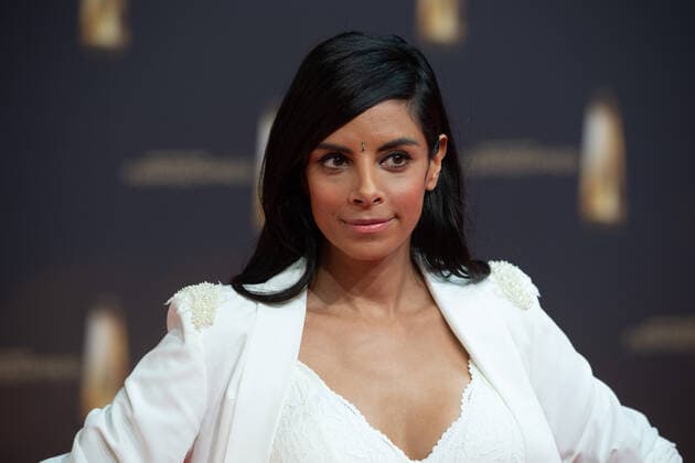 Collien ULMEN-FERNANDES, Schauspielerin, Roter Teppich, Red Carpet Show, Ankunft, arrival, Verleihung des Deutschen Fernsehpreises, Der Deutsche Fernsehpreis 2022, Deutscher Fernsehpreis 2022 in Koeln, am 14.09.2022.