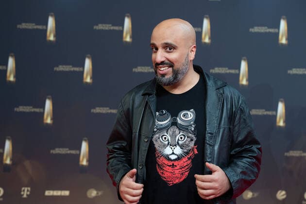 ABDELKARIM, Comedian, Roter Teppich, Red Carpet Show, Ankunft, arrival, Verleihung des Deutschen Fernsehpreises, Der Deutsche Fernsehpreis 2022, Deutscher Fernsehpreis 2022 in Koeln, am 14.09.2022.