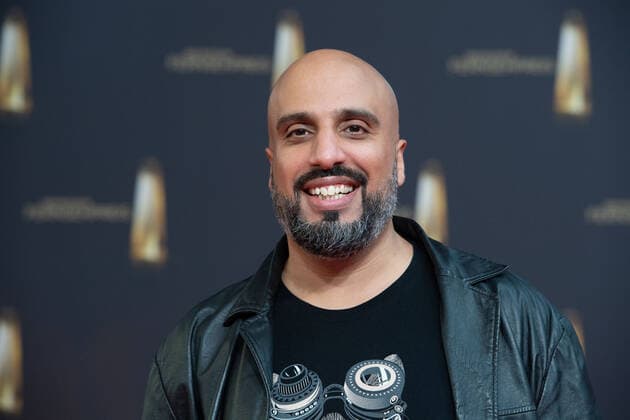 ABDELKARIM, Comedian, Roter Teppich, Red Carpet Show, Ankunft, arrival, Verleihung des Deutschen Fernsehpreises, Der Deutsche Fernsehpreis 2022, Deutscher Fernsehpreis 2022 in Koeln, am 14.09.2022.