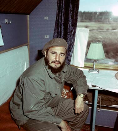 Fidel Castro 418986 13.05.1963 Fidel Castro on the train journey from Irkutsk to Bratsk Vasily Sputnik Irkutsk region Russia  Copyright: xVasilyx