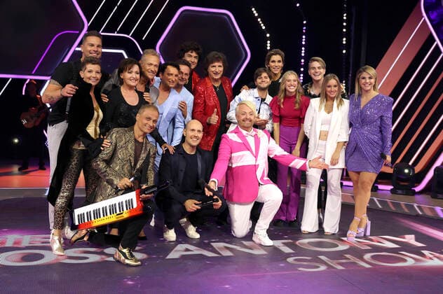 Ross Antony und seine Gäste bei der Aufzeichnung der MDR TV-Show Die Ross Antony Show 2022 im Studiopark KinderMedienZentrum. Erfurt, 15.09.2022 *** Ross Antony and his guests at the recording of the MDR TV show The Ross Antony Show 2022 in the Studiopark KinderMedienZentrum Erfurt, 15 09 2022 Foto:xR.xStoffelsx xFuturexImage
