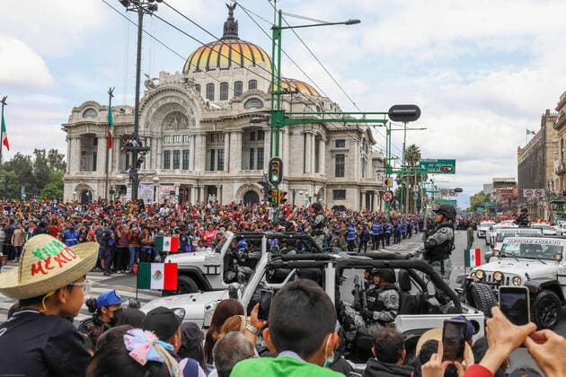 September 16, 2022, Mexico City, CDMX, Mexico: Members of MexicoÃ‚Â s Armed Forces participate in the traditional parade to commemorate the beginning of the IndependenceÃ‚Â s war. The event took place in the midst of a controversy over the decision by the MexicoÃ¢â‚¬â ¢s Senate that would transfer control of the countryÃ¢â‚¬â ¢s National Guard over to the military Mexico City Mexico - ZUMAl178 20220916_znp_l178_028 Copyright: xCristianxLeyvax