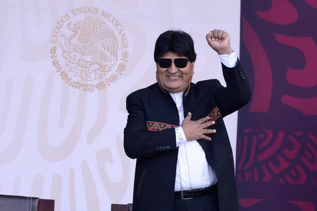 September 16, 2022, Mexico City, Mexico: Former President of Bolivia Evo Morales during the ceremony of the civic-military parade as part of the commemoration of the 212th Anniversary of the beginning of Mexico s Independence in the downtown. on September 16, 2022 in Mexico City, Mexico. Mexico City Mexico - ZUMAe321 20220916_zia_e321_078 Copyright: xCarlosxTischlerxEyepixxGroupx