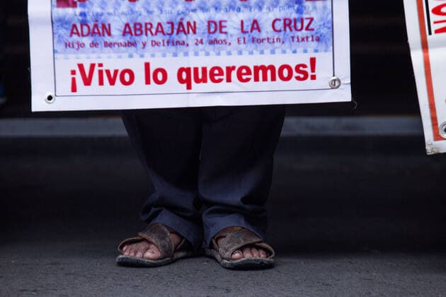 September 20, 2022, Mexico City, CDMX, Mexico: Students from the Isidro Burgos teacherÃ‚Â s rural school in Ayotzinapa, as well as mothers and fathers of the 43 missing youths, called for a protest in front of the Ministry of Foreign Affairs to demand to speed up the process for the extradition of Tomas Zeron de Lucio, former head of the Criminal Investigation Agency (AIC by its acronym in Spanish), who is in Israel. Zeron de Lucio is accused of torture and forced disappearance in connection with the case Mexico City Mexico - ZUMAl178 20220920_znp_l178_017 Copyright: xCristianxLeyvax