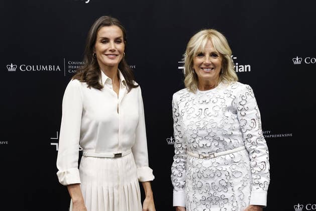 Entertainment Themen der Woche KW38 Entertainment Bilder des Tages 21-09-2022 USA Queen Letizia and U.S. first lady Jill Biden visit Columbia University Irving Medical Center in New York. Â  Copyright: xPPEx