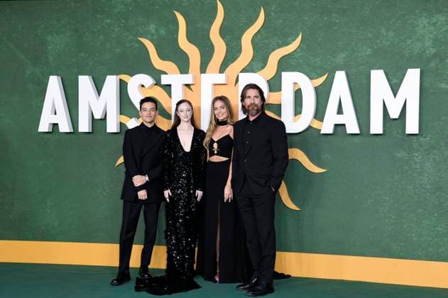 Bilder des Jahres 2022, Entertainment 09 September Entertainment Themen der Woche KW38 Rami Malek, Andrea Riseborough, David O. Russell, Margot Robbie und Christian Bale bei der Europapremiere des Kinofilms Amsterdam im Odeon Leicester Square. London, 21.09.2022 *** Rami Malek, Andrea Riseborough, David O Russell, Margot Robbie and Christian Bale at the European premiere of the feature film Amsterdam at the Odeon Leicester Square London, 21 09 2022 Foto:xS.xVasx xFuturexImage