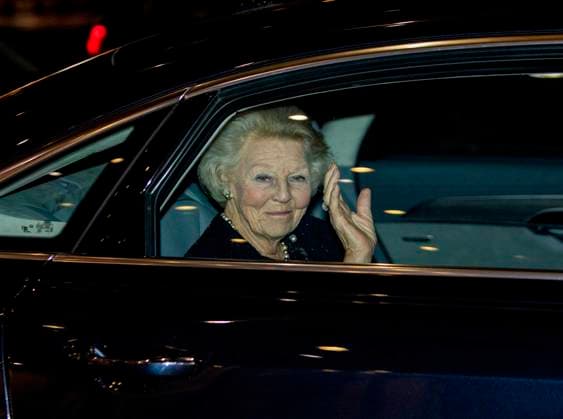 22-09-2022 Amare Princess Beatrix leaving the premiere of Celebrating an evening with Jiri Kylian in Amare in The Hague. Nederlands Dans Theater (NDT) is performing three of his creations on the occasion of the 75th birthday of choreographer Jiri Kylian. Â  Copyright: xPPEx