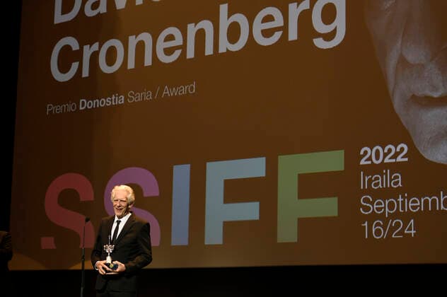 David Cronenberg bei der Verleihung des Donostia Awards für sein Lebenswerk auf dem 70. Internationalen Filmfestival San Sebastian Festival Internacional de Cine de San Sebastian im Theater Victoria Eugenia. San Sebastian, 22.09.2022